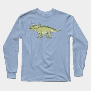 Green triceratops Long Sleeve T-Shirt